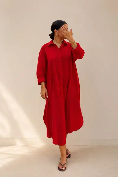 LINEN DRESS
