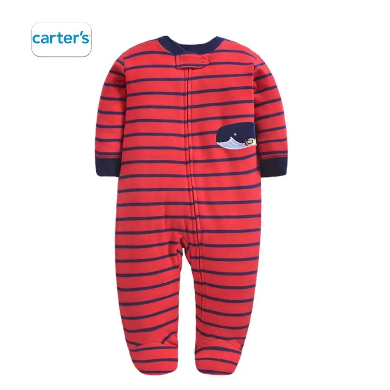 CARTER'S بدلة نوم حمراء بالحوت