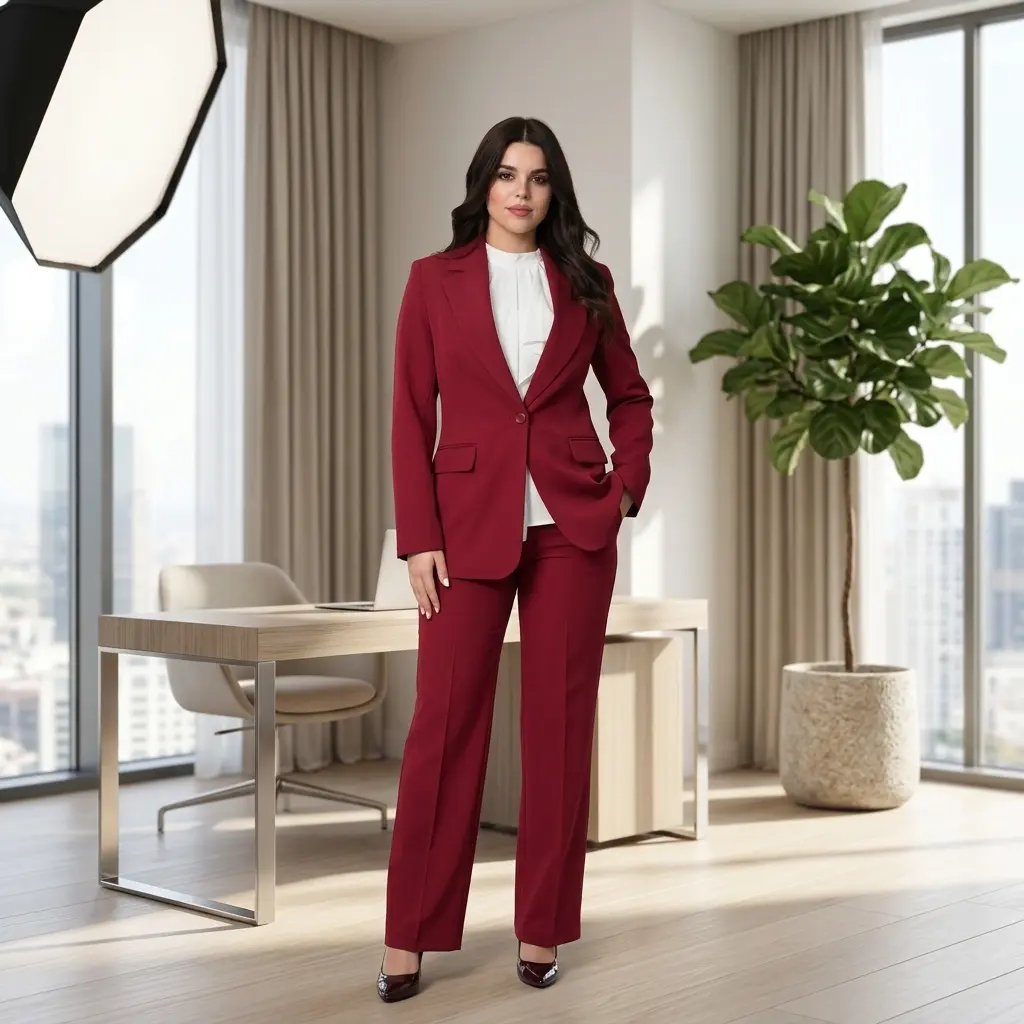 Maroon Two Pieces Outfit- LF0626-02
