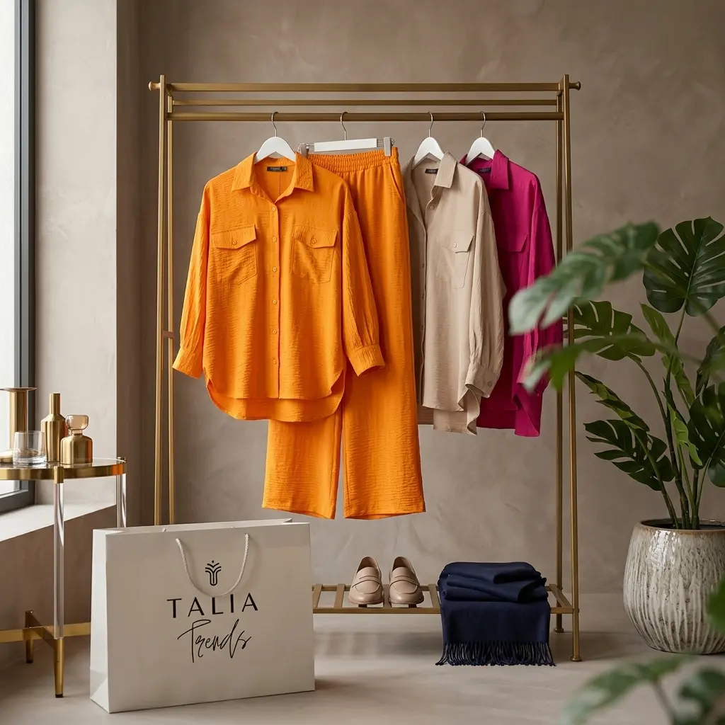 Orange Color - Two Piece Outfits