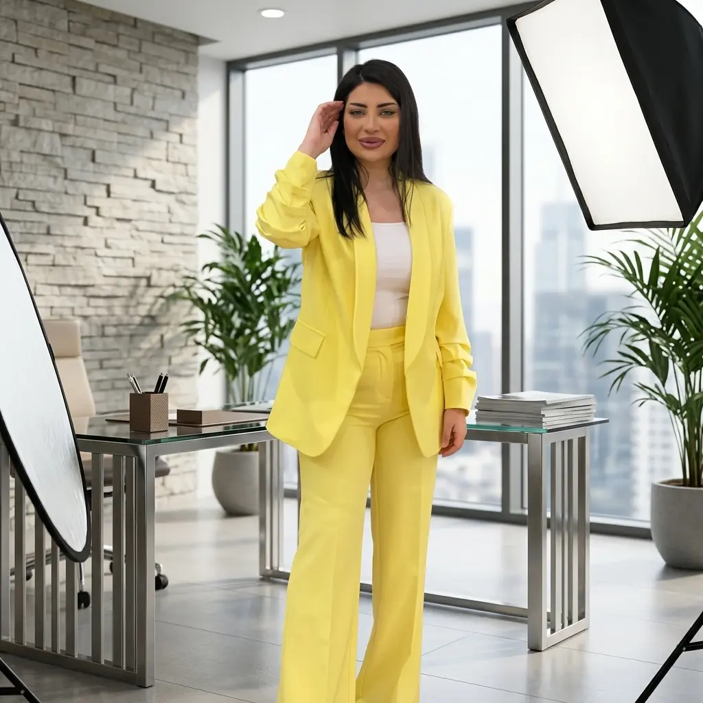 Yellow -  S00034 - Two Piece Outfits