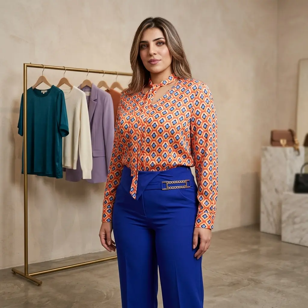 Orange Blouse