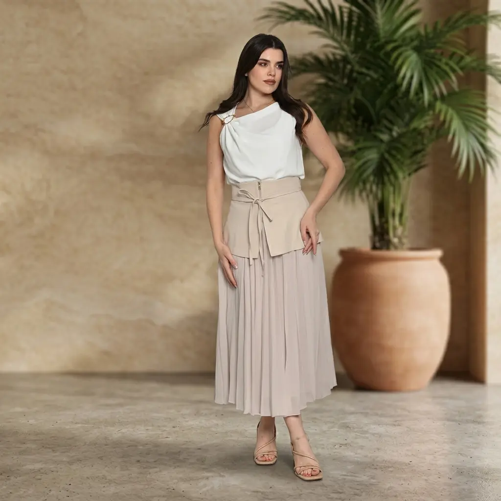 Beige Skirt - ST22