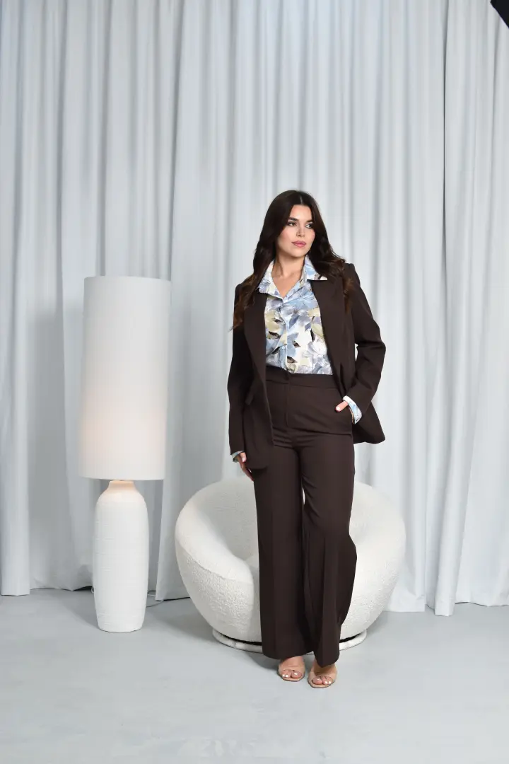 Brown Two Pieces Outfit- LF0626-06