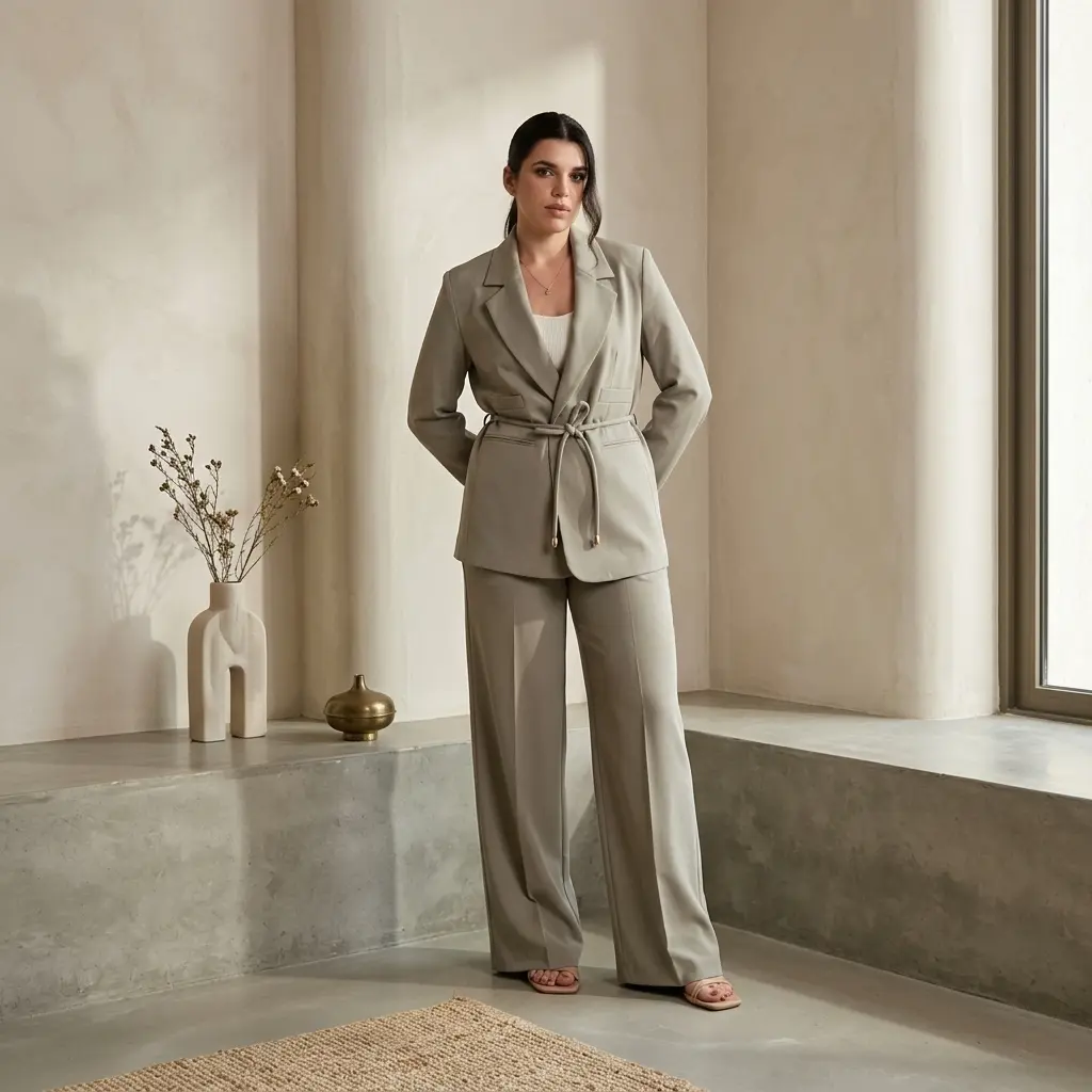 Pastel Green Suit two Pieces ST2925-1