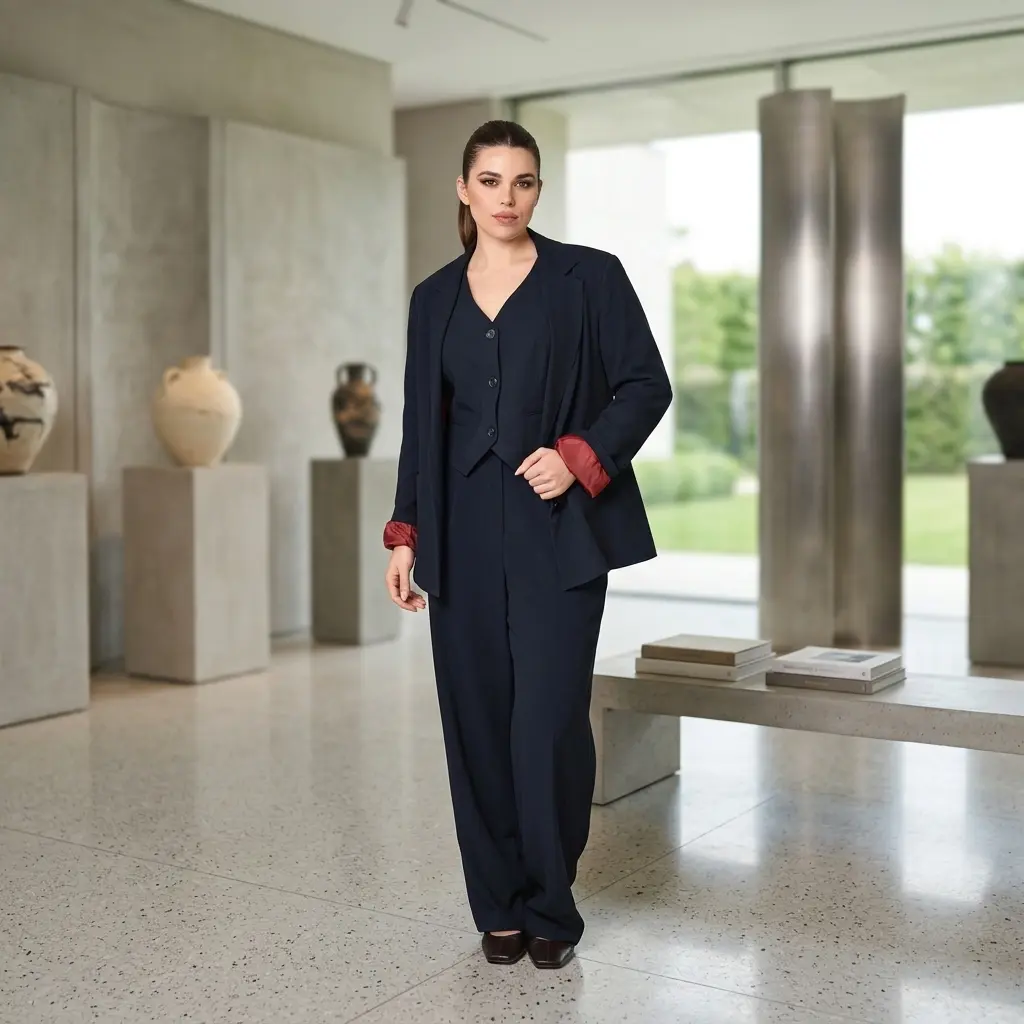 Navy Blue Suit Two Pieces Outfit - MR0126-06
