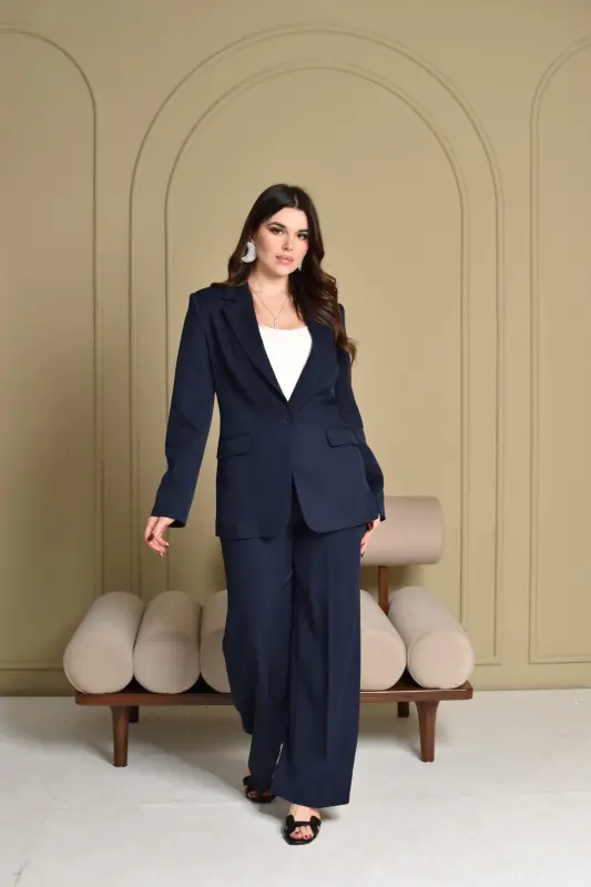 Navy Blue Two Pieces Outfits - SB0126-01