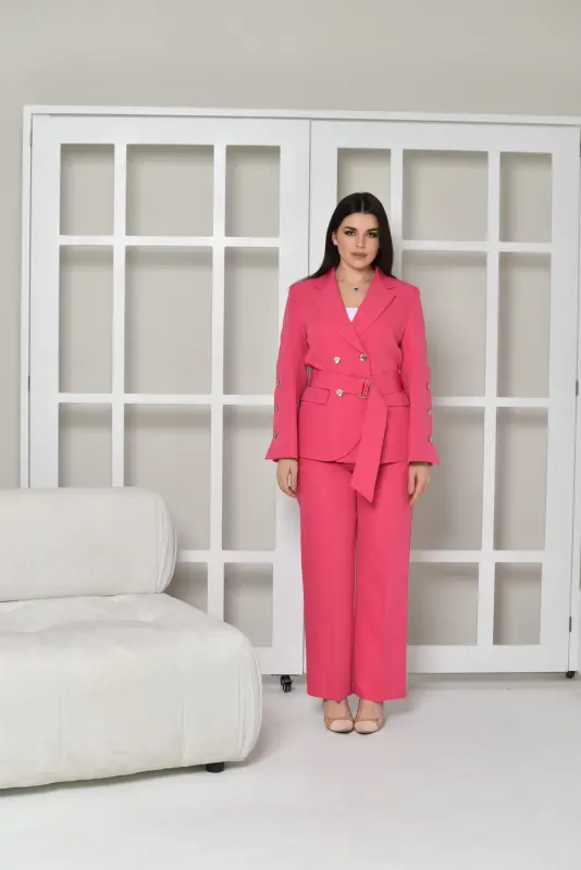 Fuchsia two piece outfit -SM03
