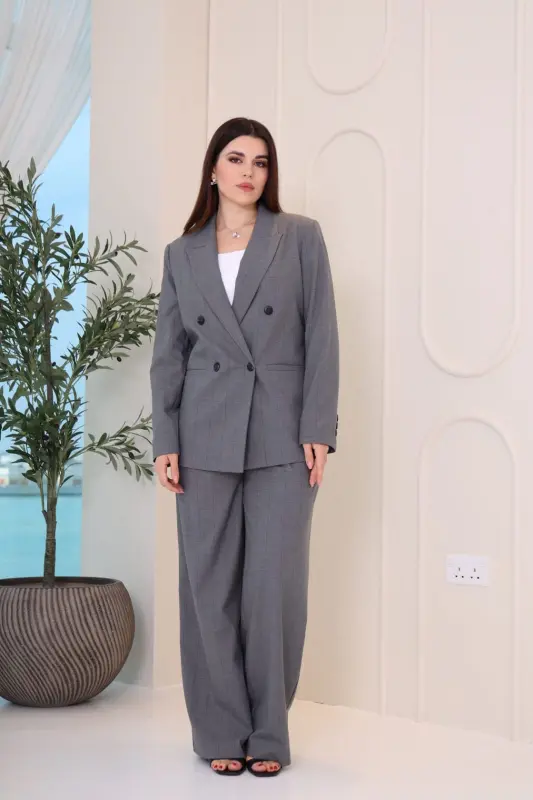 Grey Color Two Pieces Outfit LF1025-2