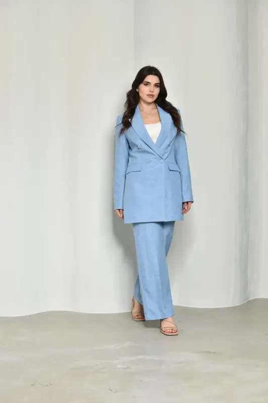 Light Blue Two Pieces Outfit-LF19