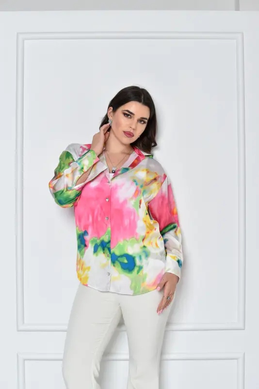 Pink with Green Shirt