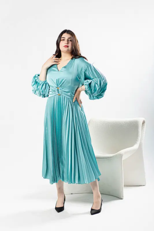 Turquoise Dress - EL1630- D0003