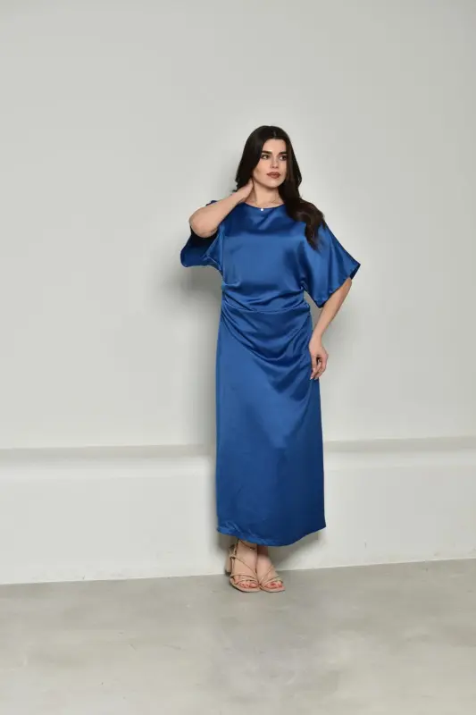 Blue Dress Satin-ST23
