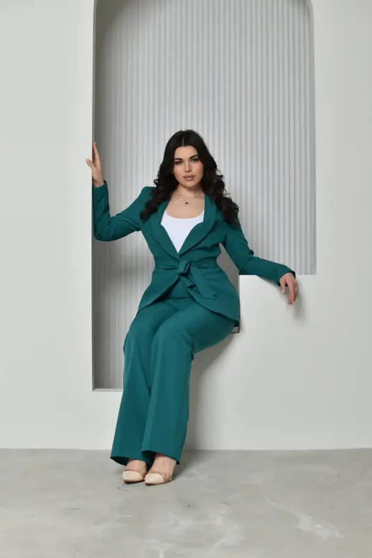 Royal Green Two Piece Outfit - MF06