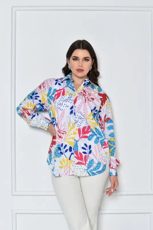 Flower Mutiple Color Shirt