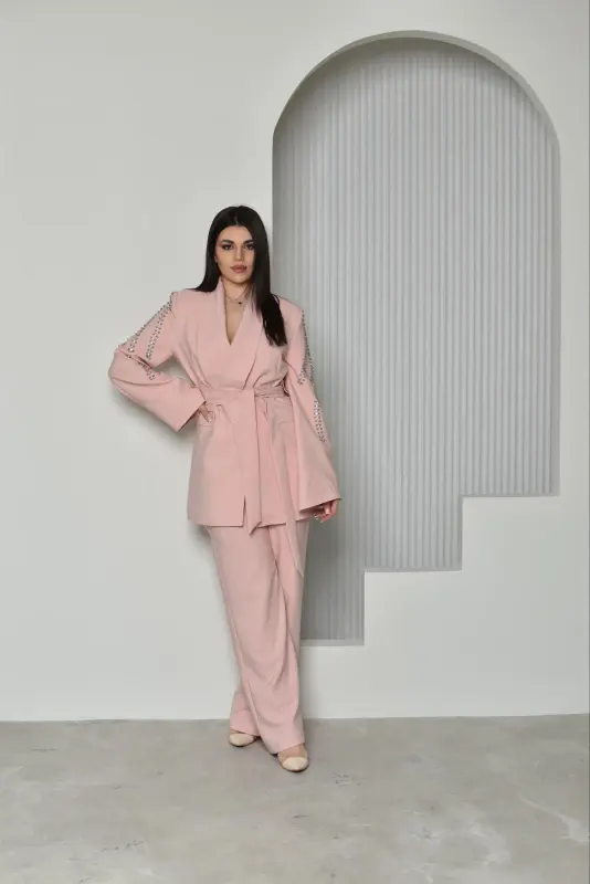 Peach Pearl two piece outfit- FH02