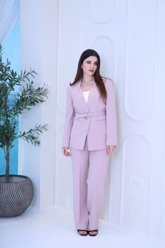Nude Color Two Pieces Outfit LF1025-3