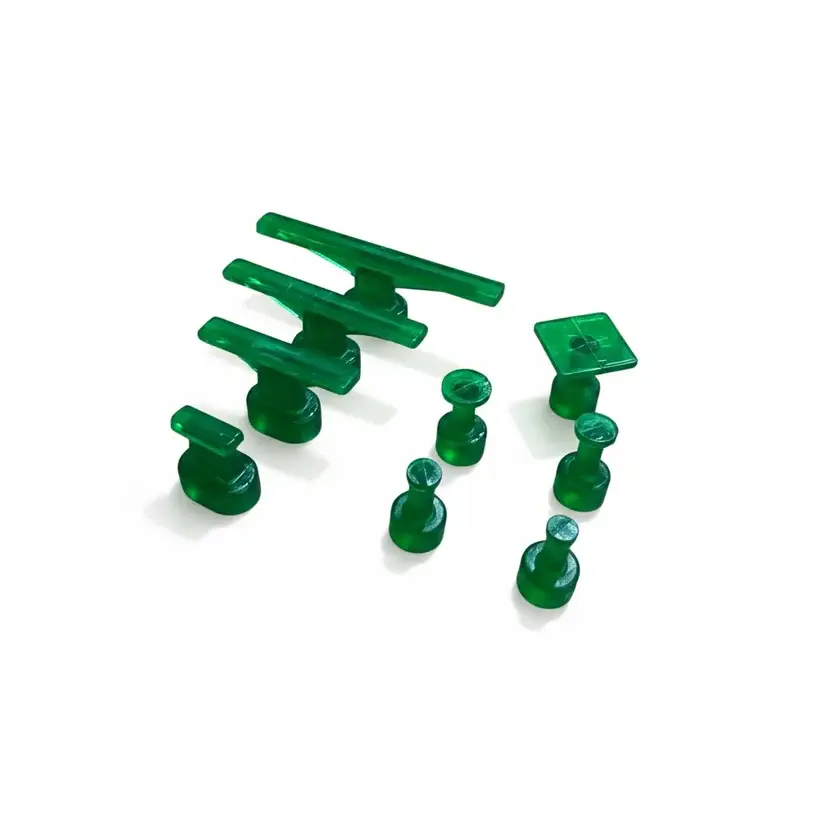 Transparent Green PDR Glue Tabs Set (9 Piece)