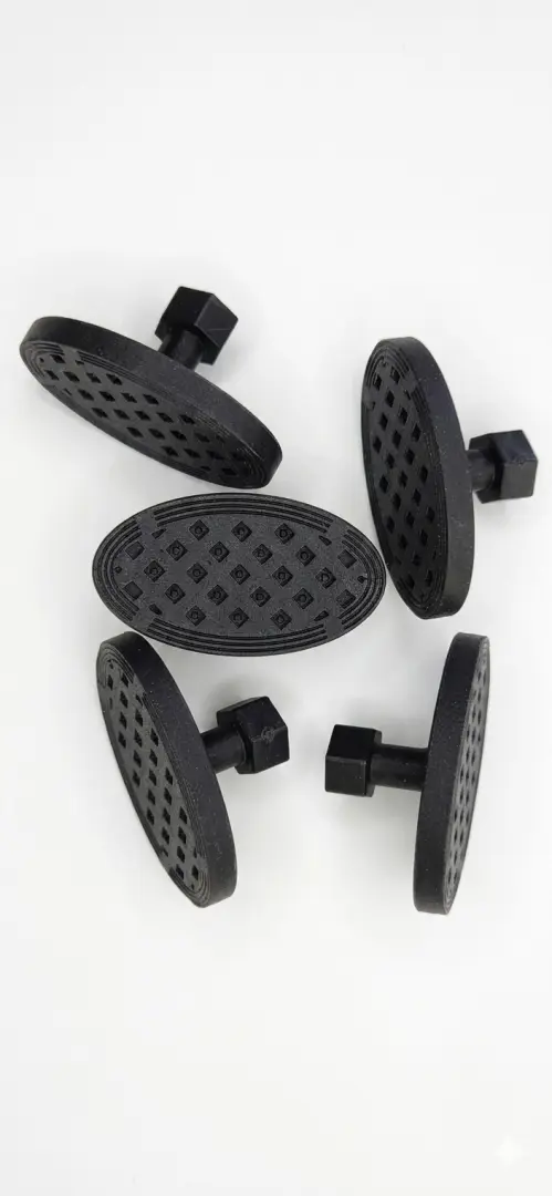 Flat Corner Ellipse Glue Tabs (25x15mm / 10-Piece Set)