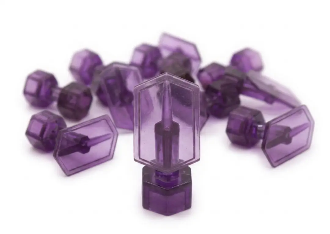 10-Piece Transparent Crease PDR Glue Tabs (15x30mm) Blue