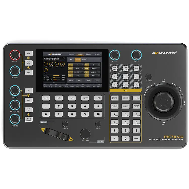 AVMATRIX IP & Serial PTZ Camera Controller with NDI