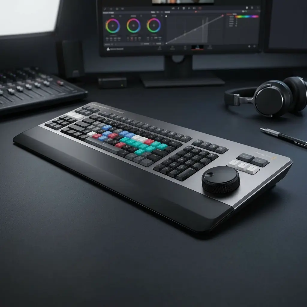 Blackmagic Design DaVinci Resolve Editor Keyboard with Resolve Software