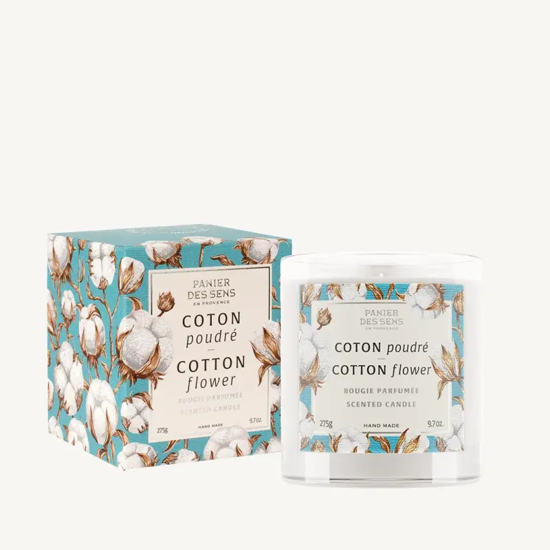 HOME Scented candle Cotton - flower 275g