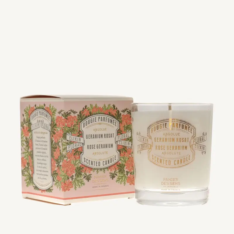 ABSOLUTES Scented candle - Rose Geranium 180g
