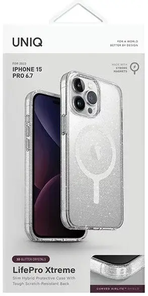 UNIQ 15 PRO MAX Life Pro Xtreme3D Glitter