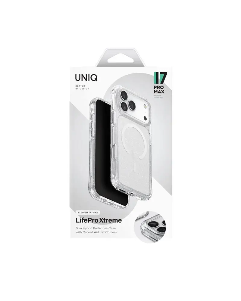 UNIQ I Phone 17 Pro Max LifeProXtreme 3D Glitter Crystal