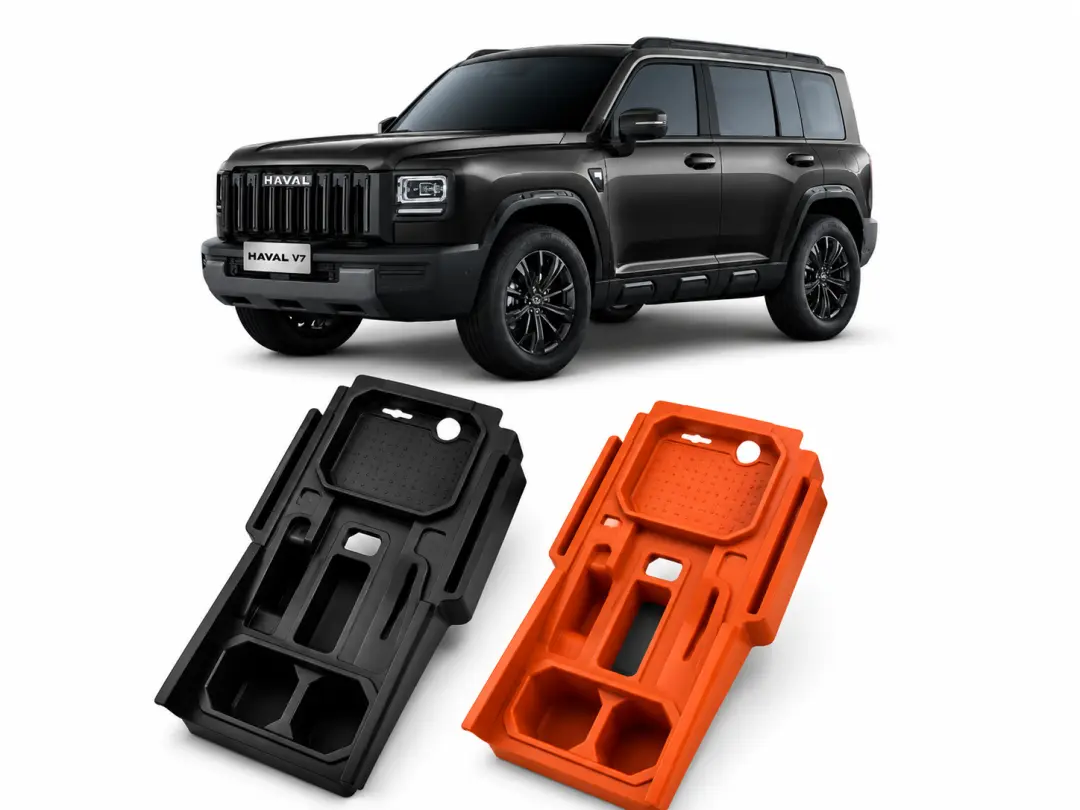Center Console Protector Haval V7 Black - Orange