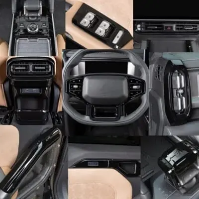 Jetour T2 Inside Decor Black Glossy