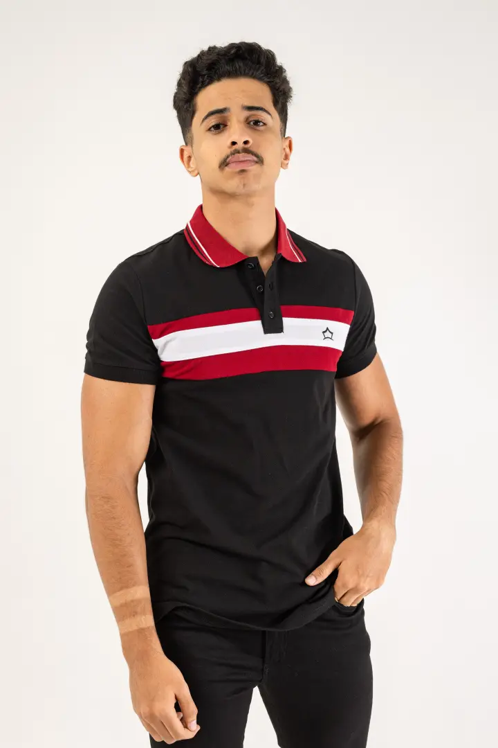104Black polo