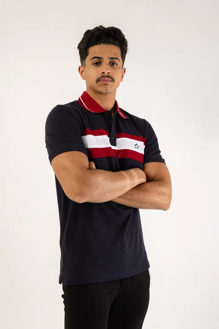 104Navy polo