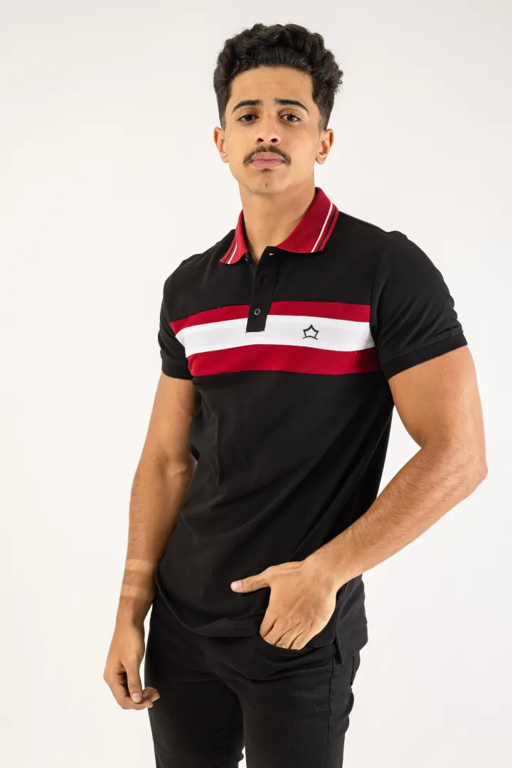 104Black polo