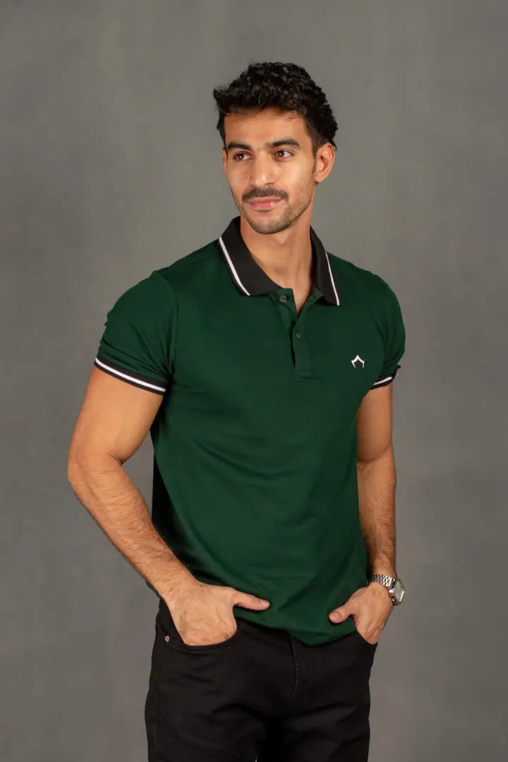 GREEN POLO T-SHIRT