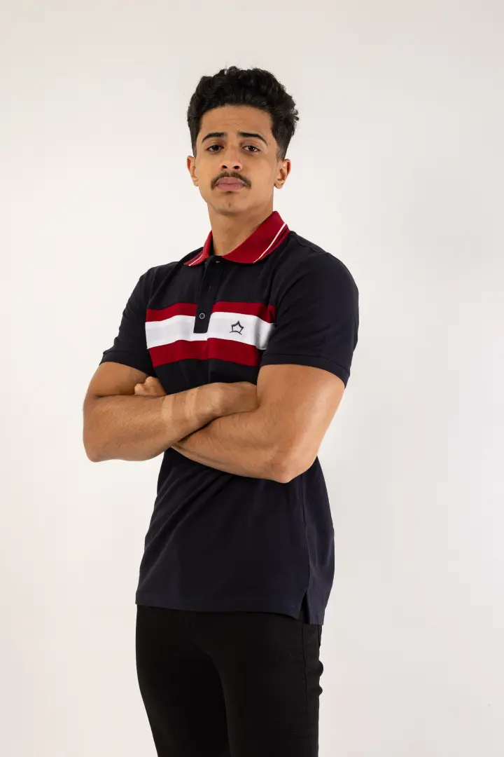 104Navy polo