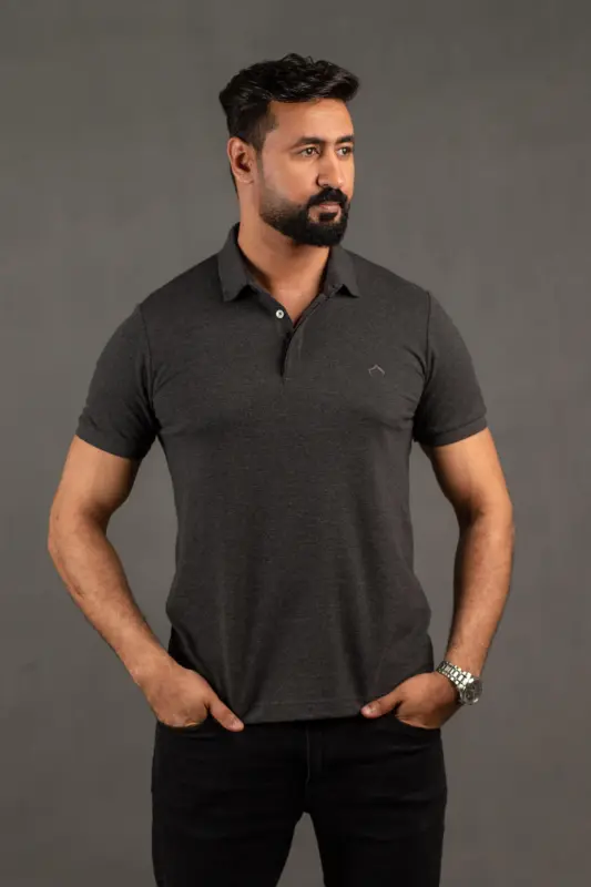 Dark Gray Polo T-shirt
