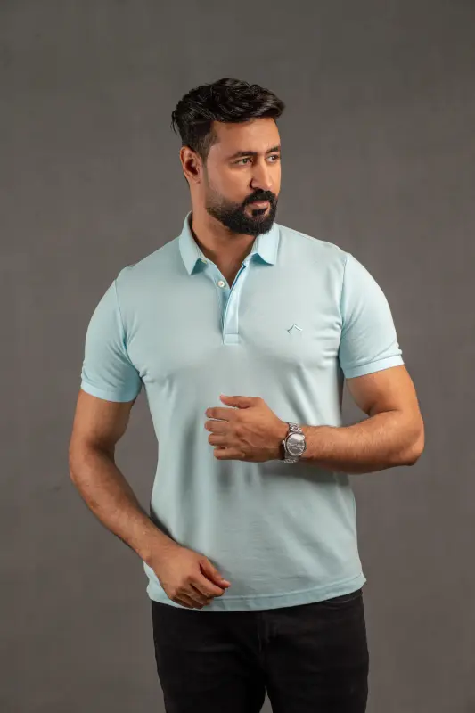 light blue Polo T-shirt