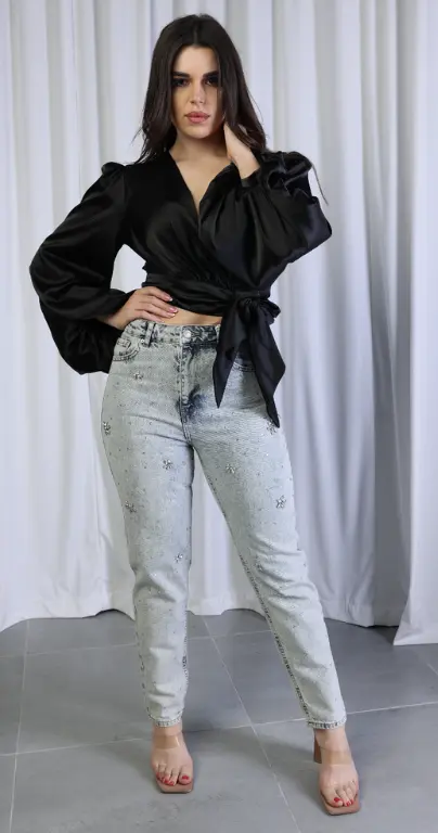 Jeans Whith shells- 702