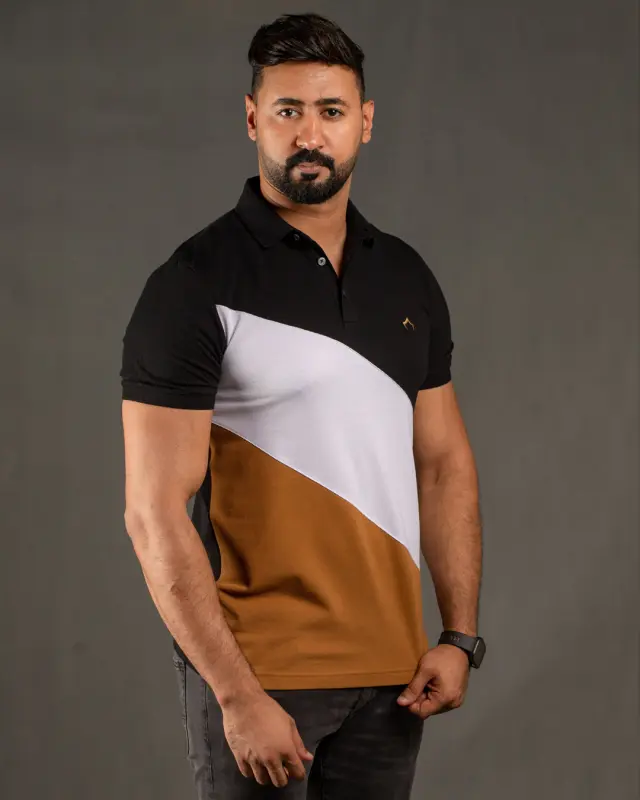 BROWN POLO T-SHIRT