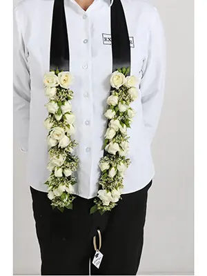 Graduation White Garland
