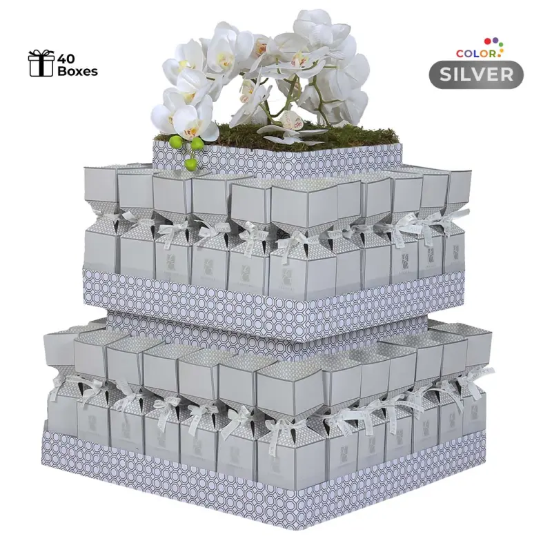 Square giveaway stand 1 (40 Boxes)