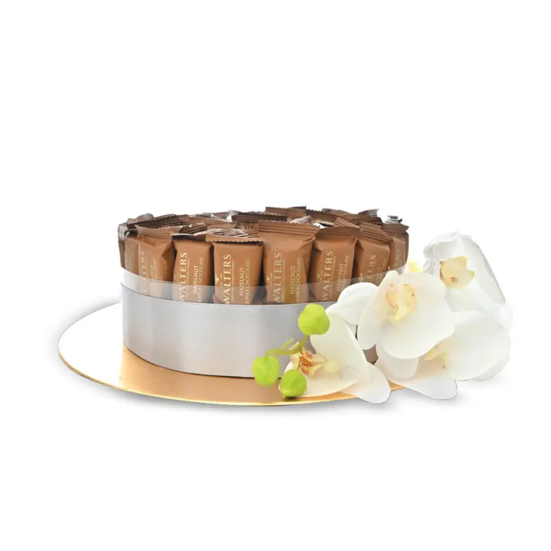 Modern Round Chocolate Hazelnut Honey Nougat