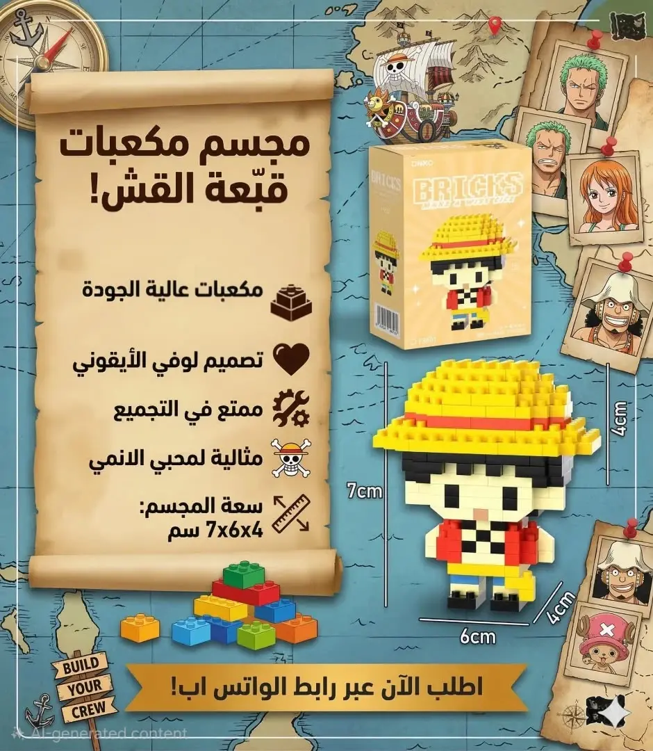 مجسمات مكعبات قبعة القش