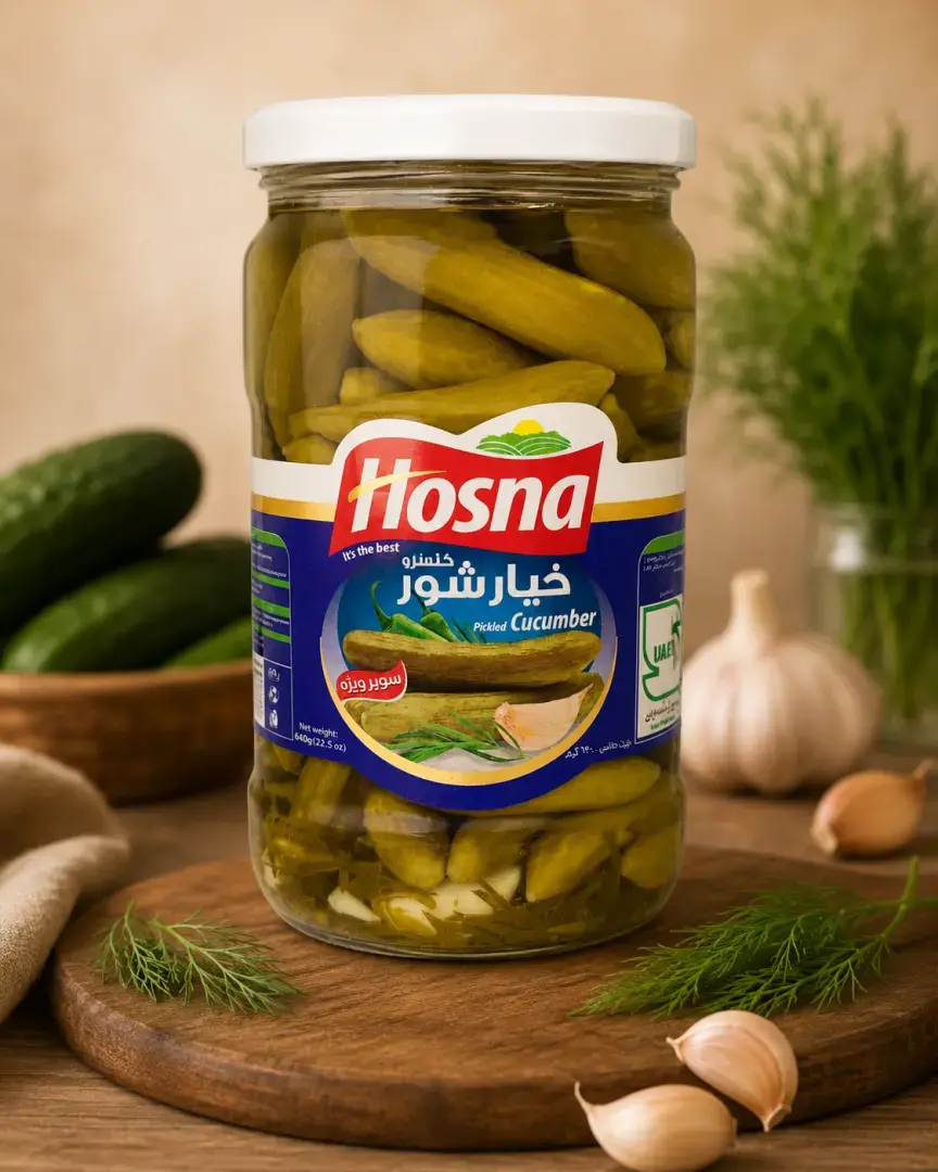 خيار مخلل من حسنى، 680 جرام