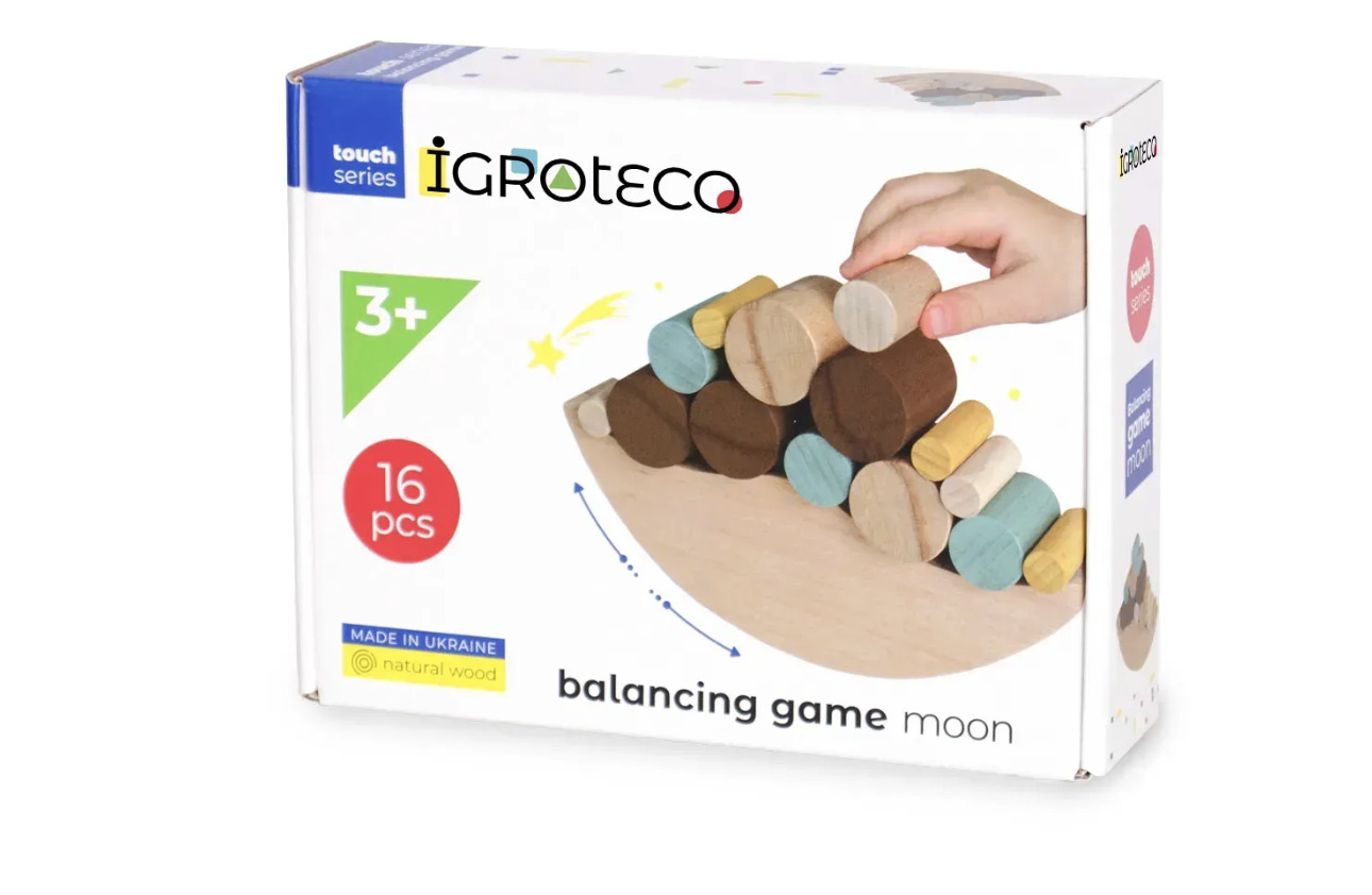 Balansspel “Maan” – houten balansbord.