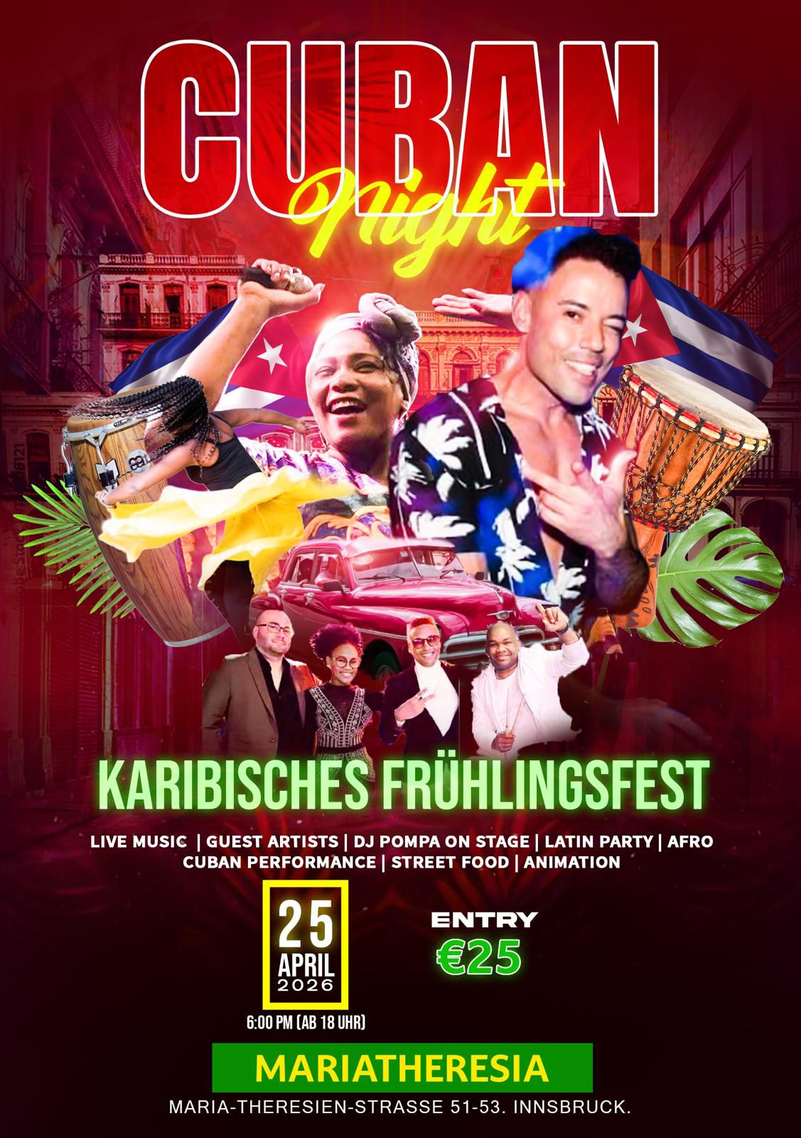 CUBAN NIGHT I Karibisches Frühlingsfest