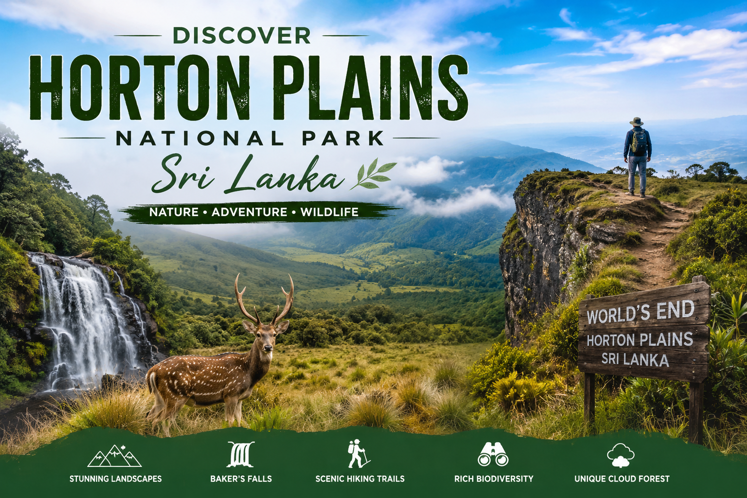 Horton Plains National Park in Sri Lanka