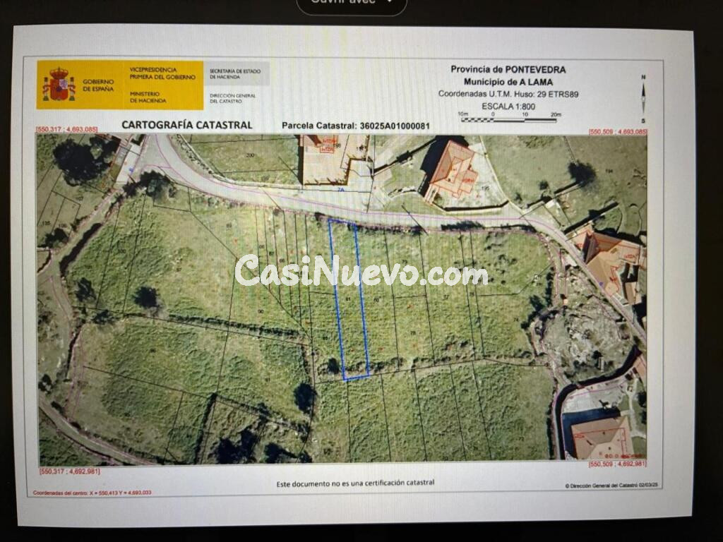 PARCELA EN LAMA